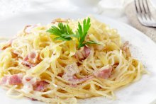 Spaghetti Carbonara
(Bild: Mara Zemgaliete@fotolia.com)